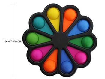 Jumbo PoP it Toy 18cm 10 colourful poping Black or White
