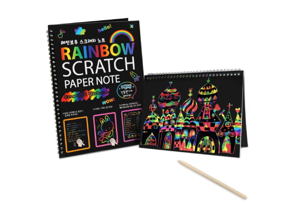 ARVANA Sketch Scratch Paper Note Drawing Book for kids painting