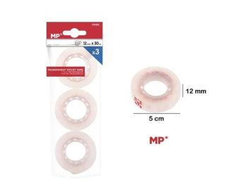 Cellotape Stationery Tapes 12mm x 30m 3pcs